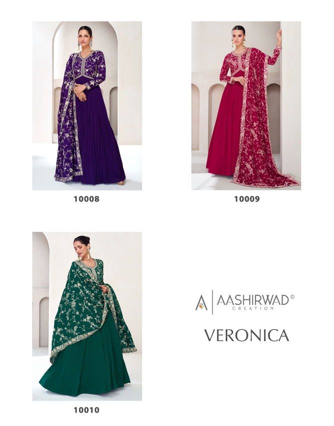 Veronica By Aashirwad Premium Silk Readymade Suits Wholesale Shop In Surat